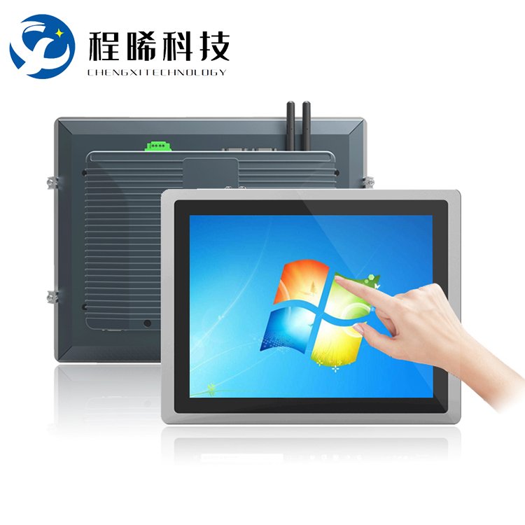 全封闭款工控一体机 电容触摸屏工业电脑的可靠之选